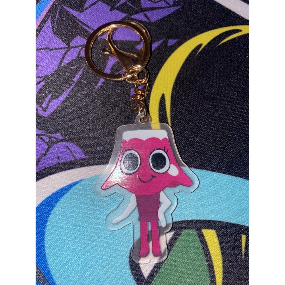 Dandy's World Brightney Keychain Kids Backpack‎ Bag Charm Kawaii Accessory